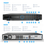 Amcrest 4K 8CH AI NVR Supports up to 2x 16TB HDD Smart NVR NV4208E-EI