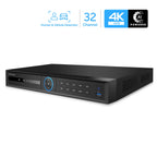 Amcrest 4K 32CH AI NVR, Smart NVR, Facial Recognition, Facial Detection & Vehicle Detection - Supports 32 x 4K IP Cameras, Pre-Installed 6TB HDD (No PoE Ports Included) NV4232-6TB
