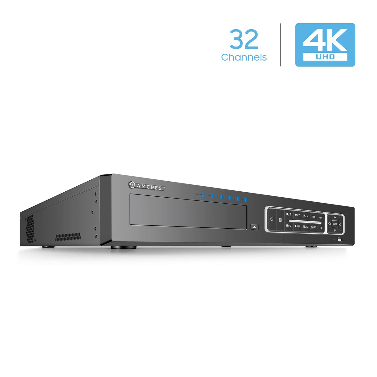 Amcrest NV4432-HS 32 Channel Network Video Recorder - Supports 8-Megapixels @ 30fps Realtime, USB Backup, Supports up to 24TB HDD (Not Included) and More