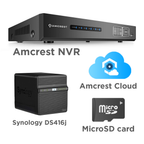 Amcrest NV4432-4TB 32 Channel Network Video Recorder - Supports 8-Megapixels @ 30fps Realtime, USB Backup, Pre-Installed 4TB Hard Drive (Supports up to 24TB Hard Drive) and More