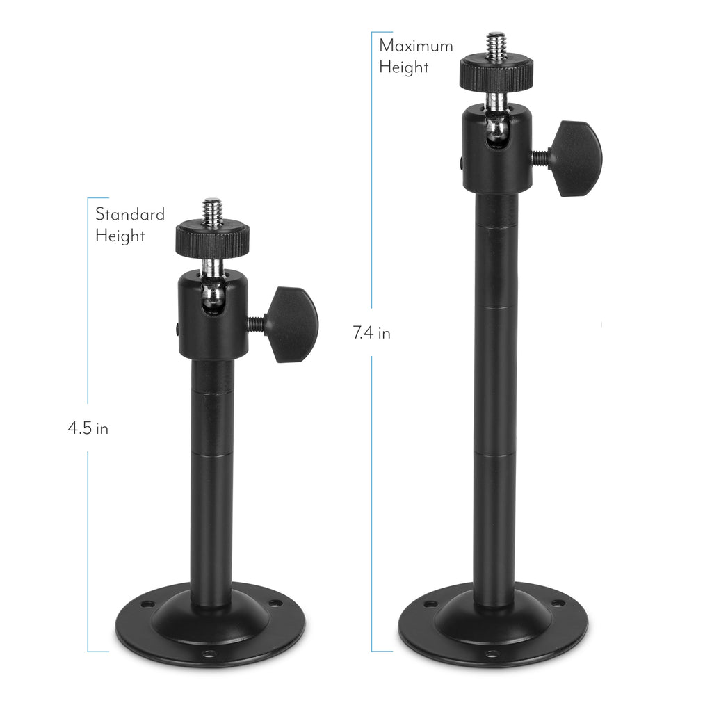 Amcrest Premium Heavy-Duty Adjustable Mounting Bracket Black (UNIMBBLACK)