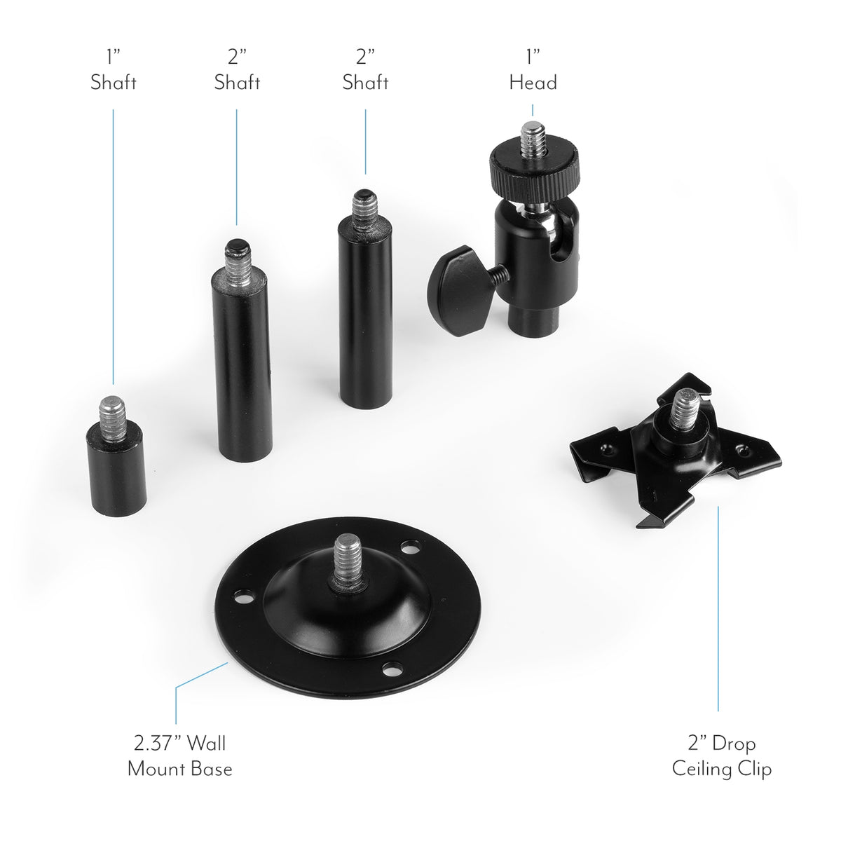 Amcrest Premium Heavy-Duty Adjustable Mounting Bracket Black (UNIMBBLACK)